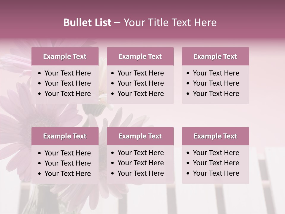 Gerber Floral White PowerPoint Template