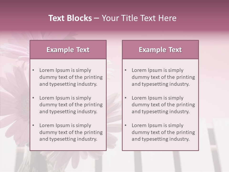 Gerber Floral White PowerPoint Template