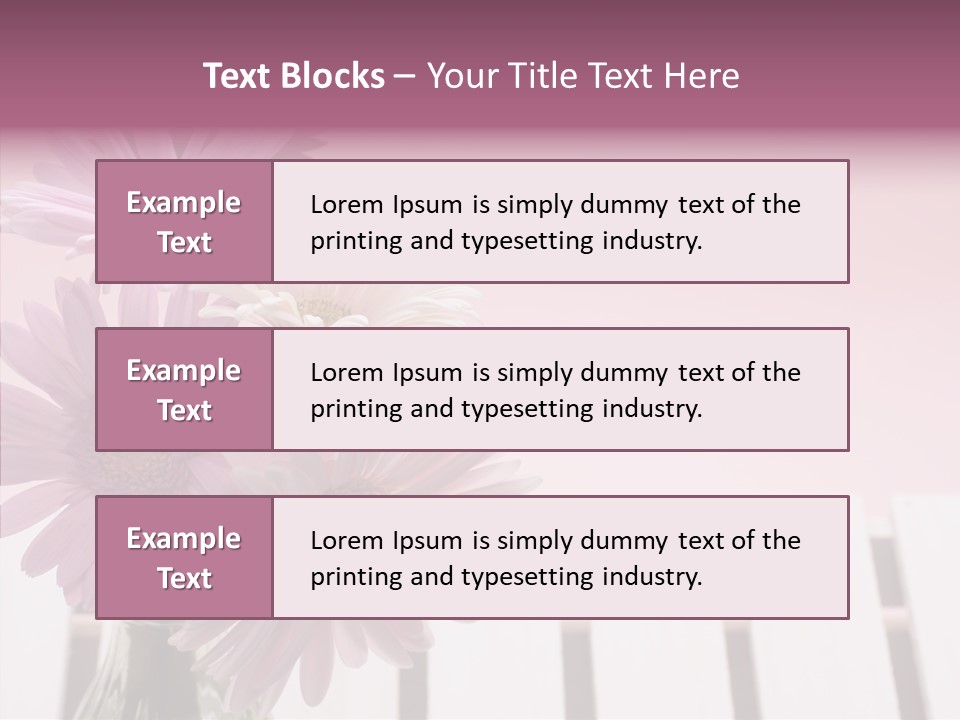 Gerber Floral White PowerPoint Template