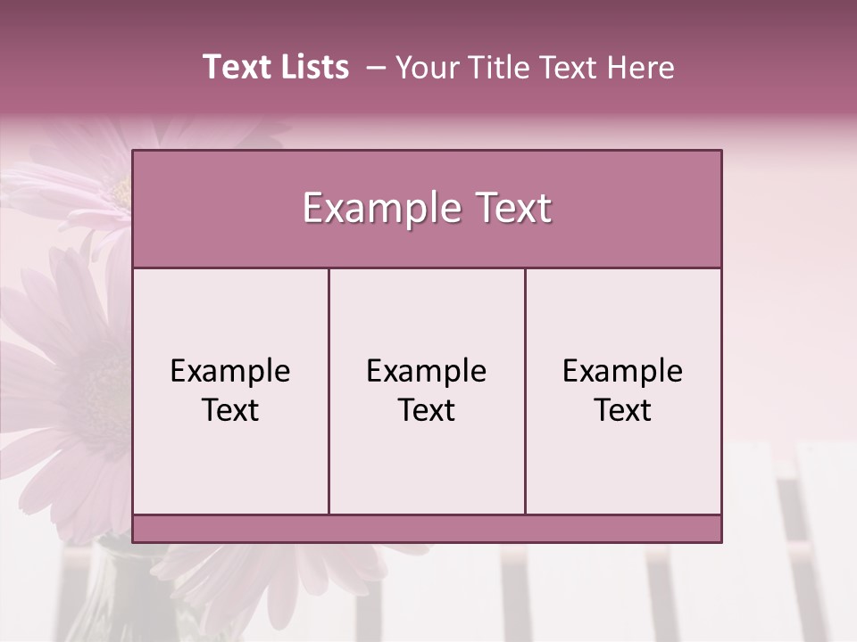 Gerber Floral White PowerPoint Template