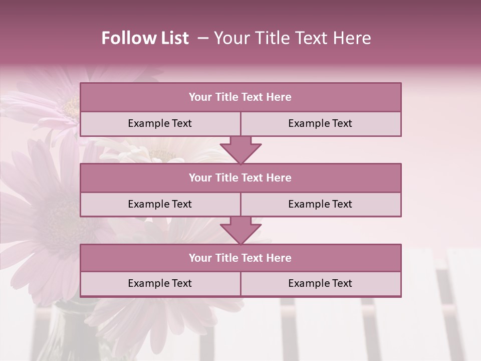 Gerber Floral White PowerPoint Template