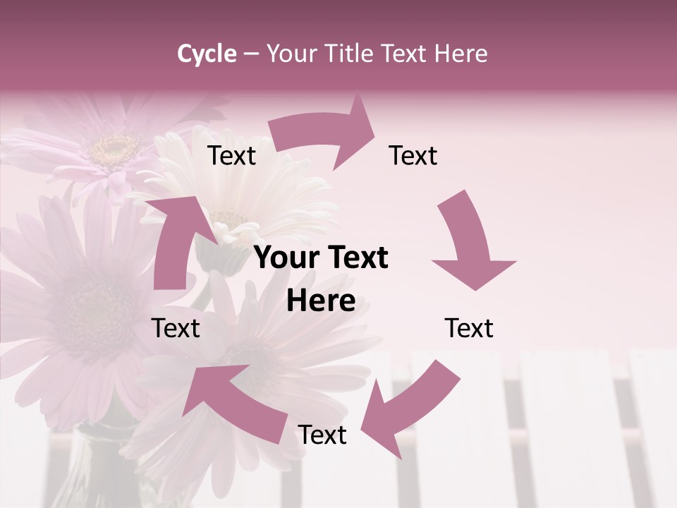 Gerber Floral White PowerPoint Template