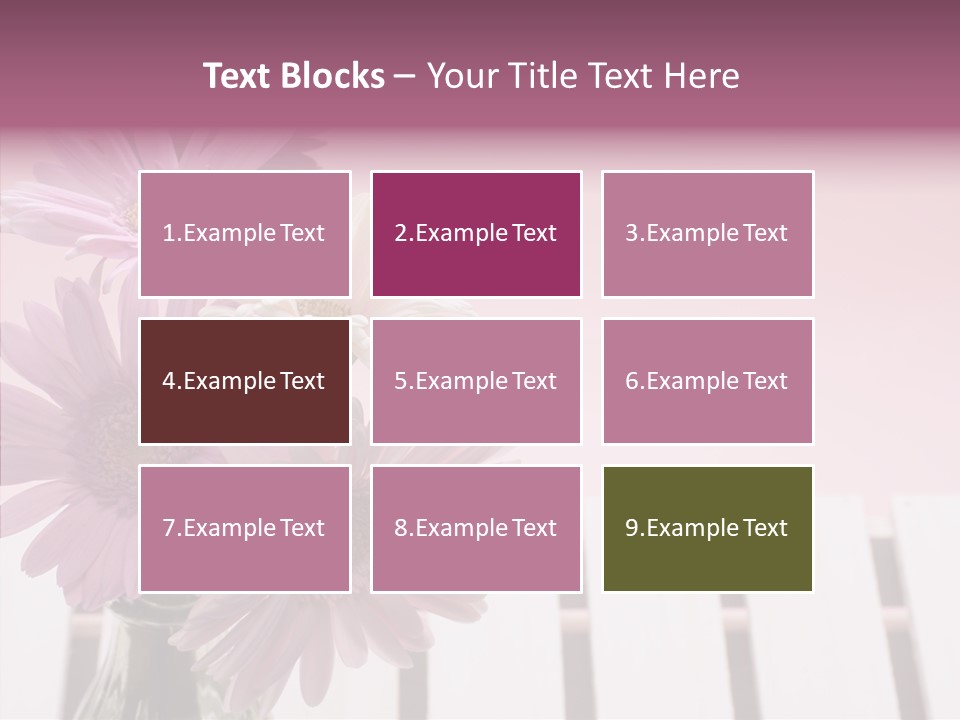 Gerber Floral White PowerPoint Template