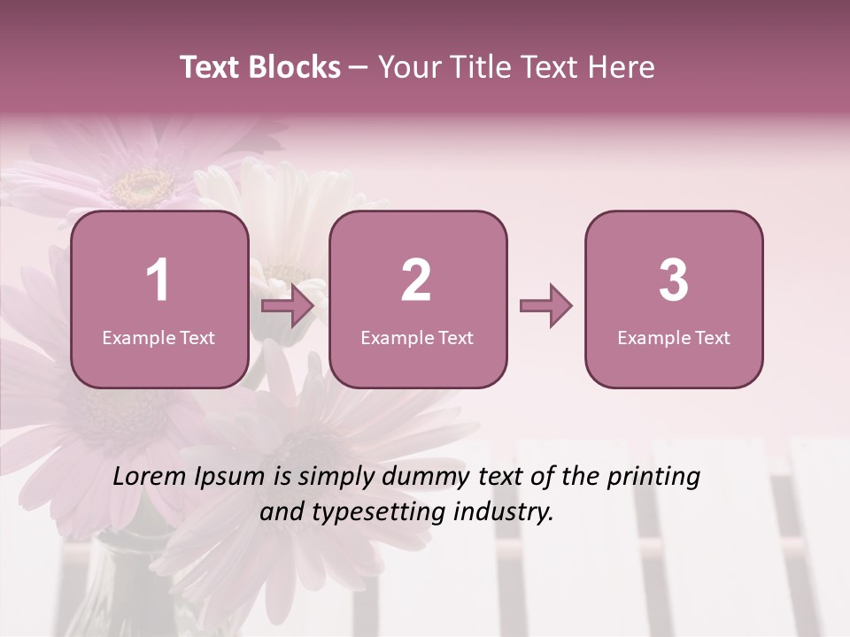 Gerber Floral White PowerPoint Template