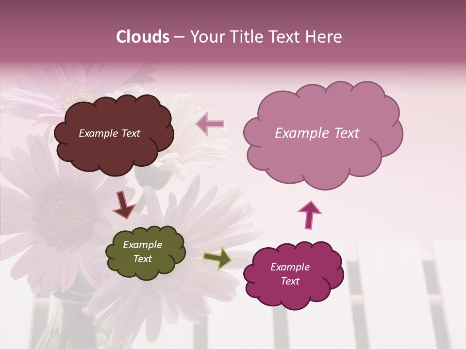 Gerber Floral White PowerPoint Template