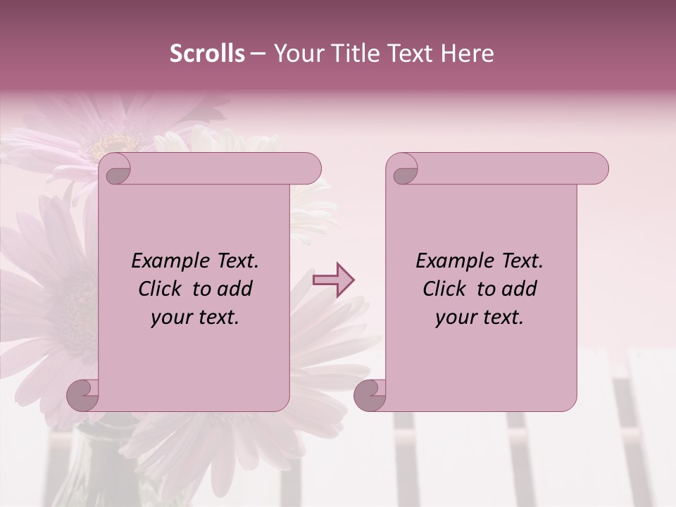 Gerber Floral White PowerPoint Template