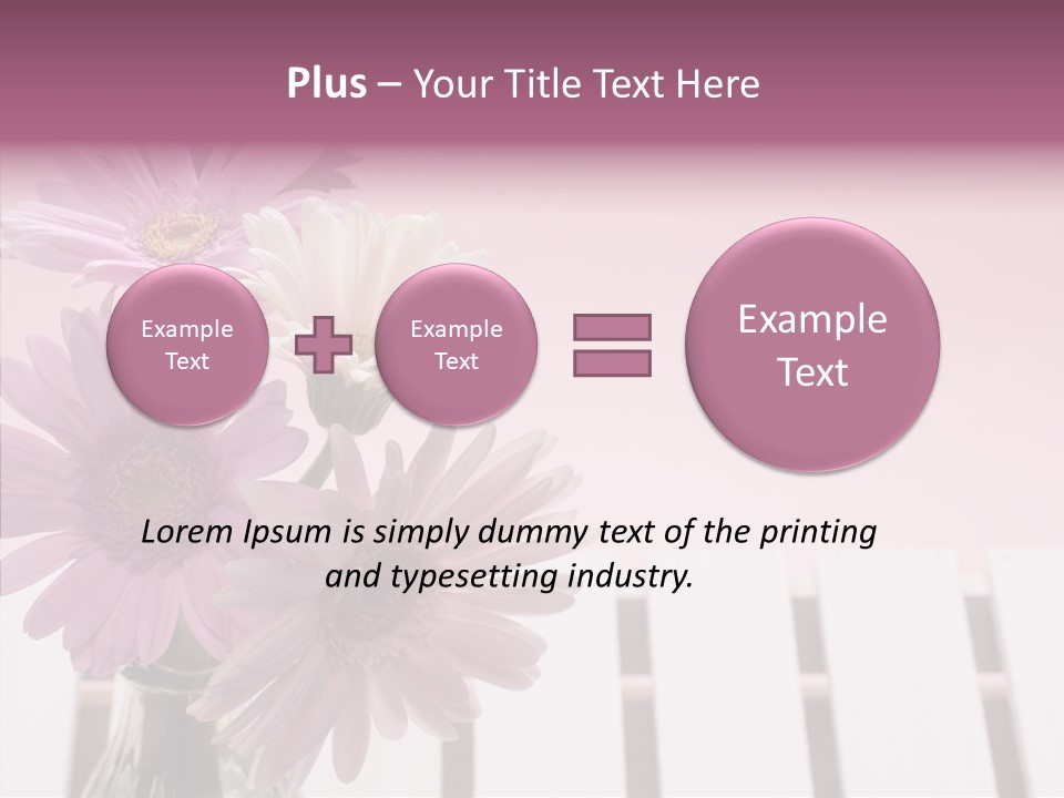 Gerber Floral White PowerPoint Template