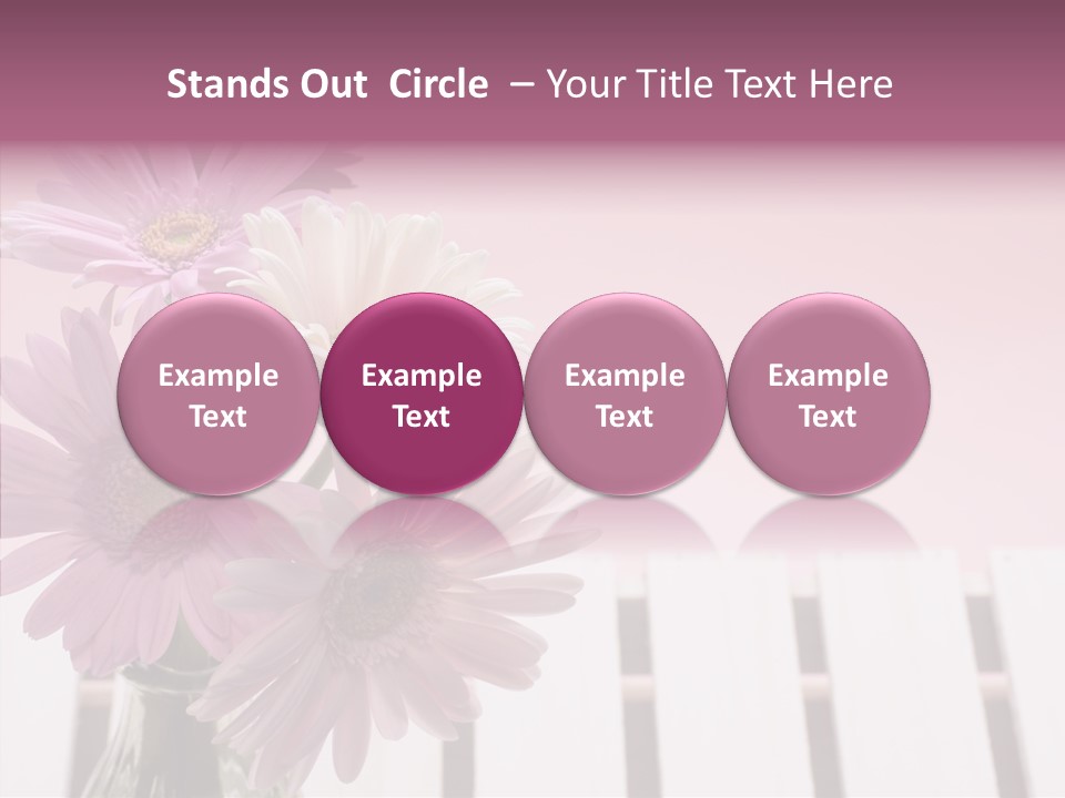 Gerber Floral White PowerPoint Template