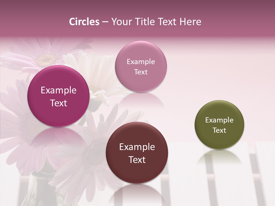 Gerber Floral White PowerPoint Template