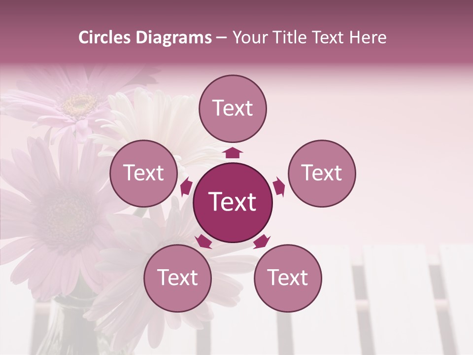 Gerber Floral White PowerPoint Template