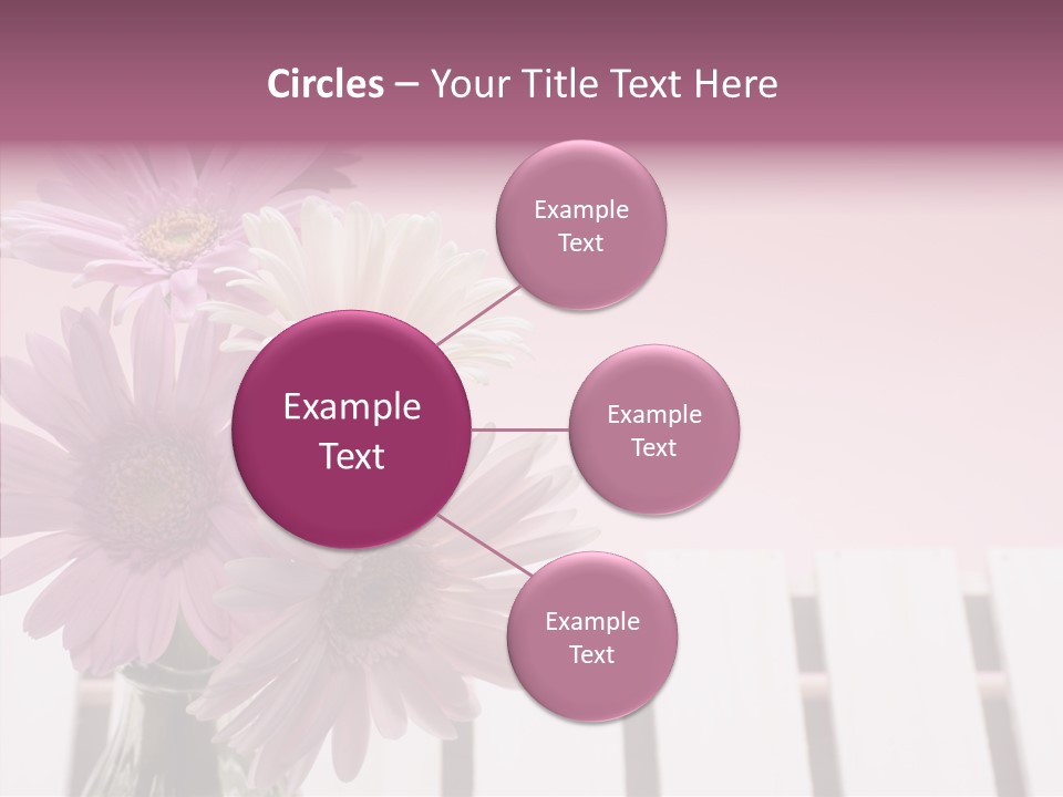 Gerber Floral White PowerPoint Template