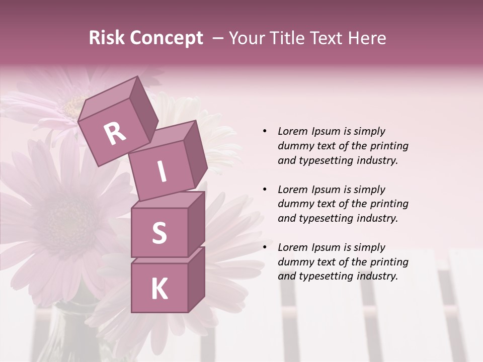 Gerber Floral White PowerPoint Template