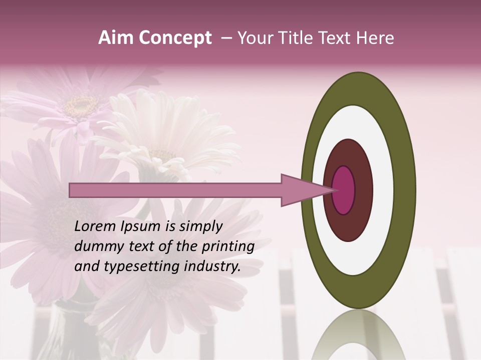 Gerber Floral White PowerPoint Template