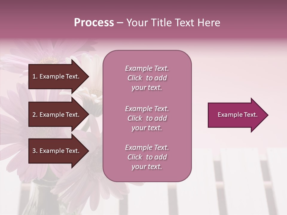 Gerber Floral White PowerPoint Template