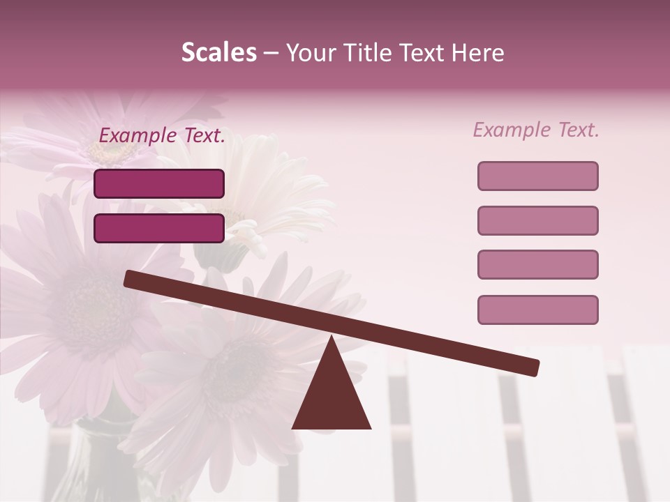 Gerber Floral White PowerPoint Template