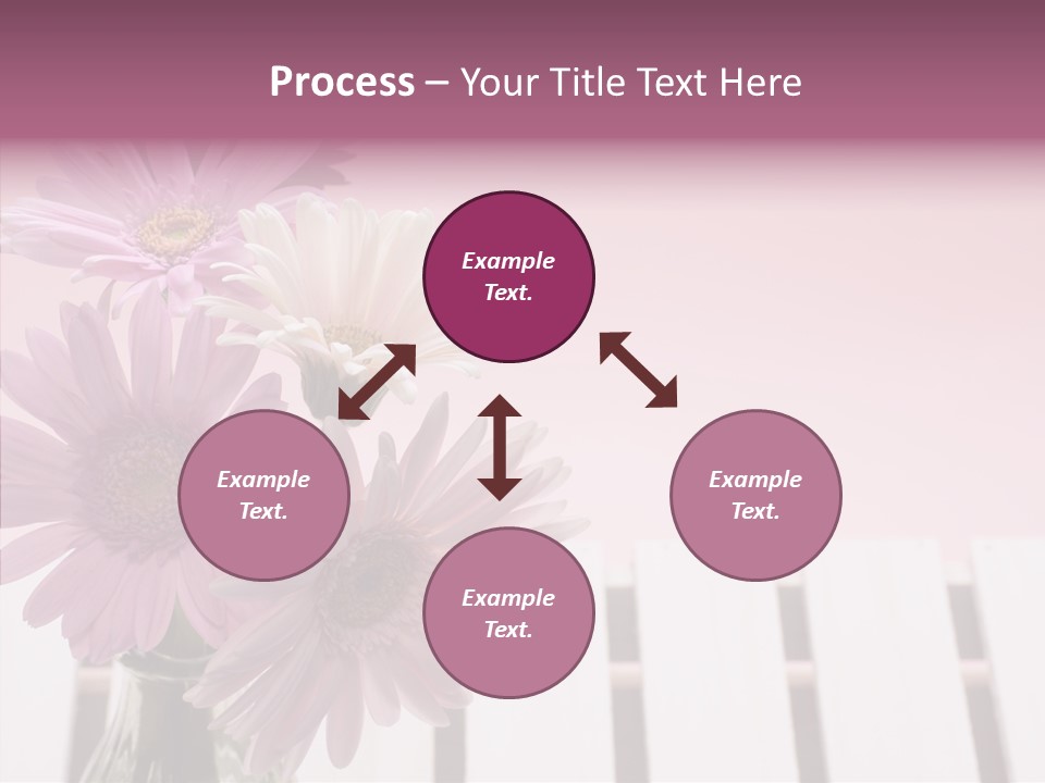 Gerber Floral White PowerPoint Template