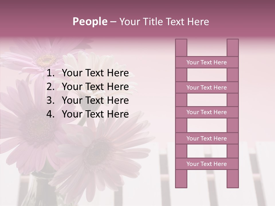 Gerber Floral White PowerPoint Template