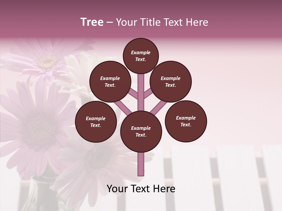 Gerber Floral White PowerPoint Template