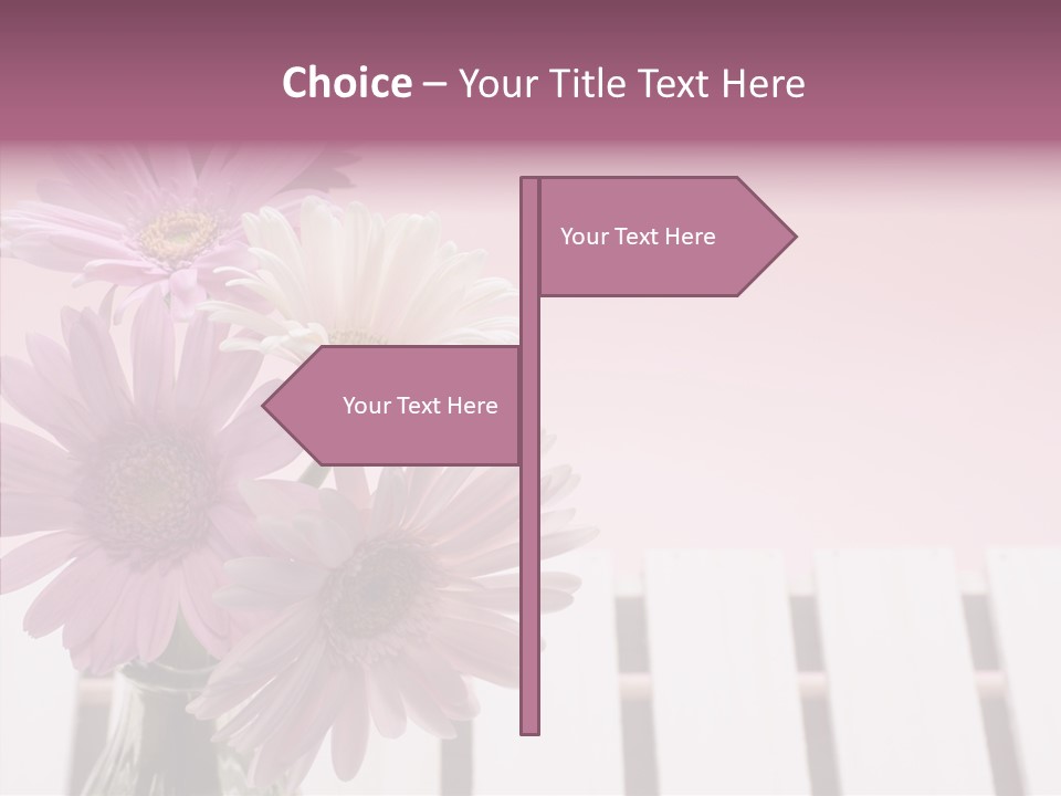 Gerber Floral White PowerPoint Template