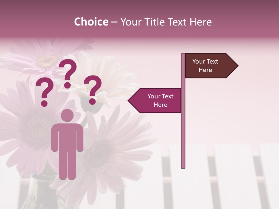 Gerber Floral White PowerPoint Template