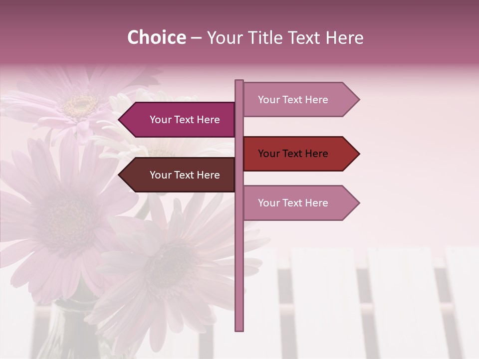 Gerber Floral White PowerPoint Template