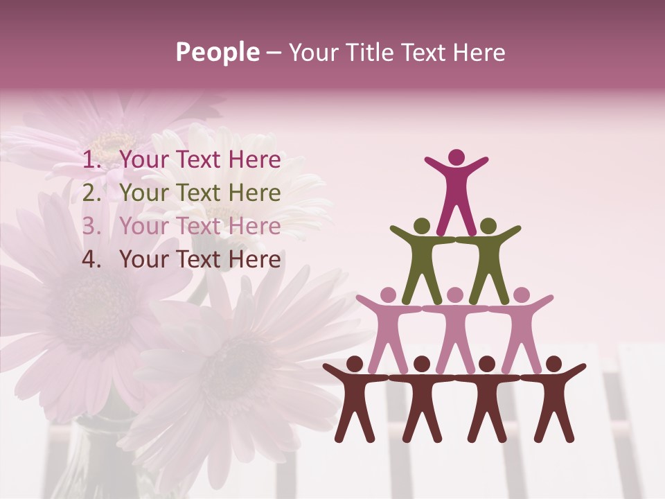 Gerber Floral White PowerPoint Template