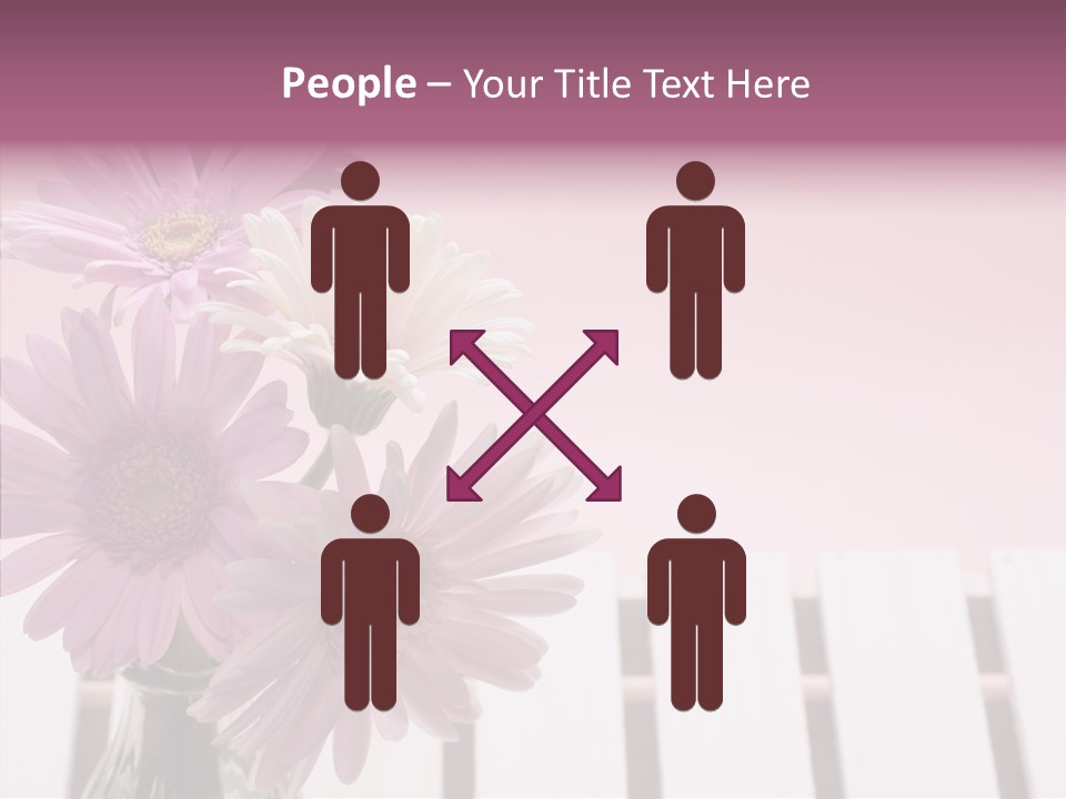 Gerber Floral White PowerPoint Template