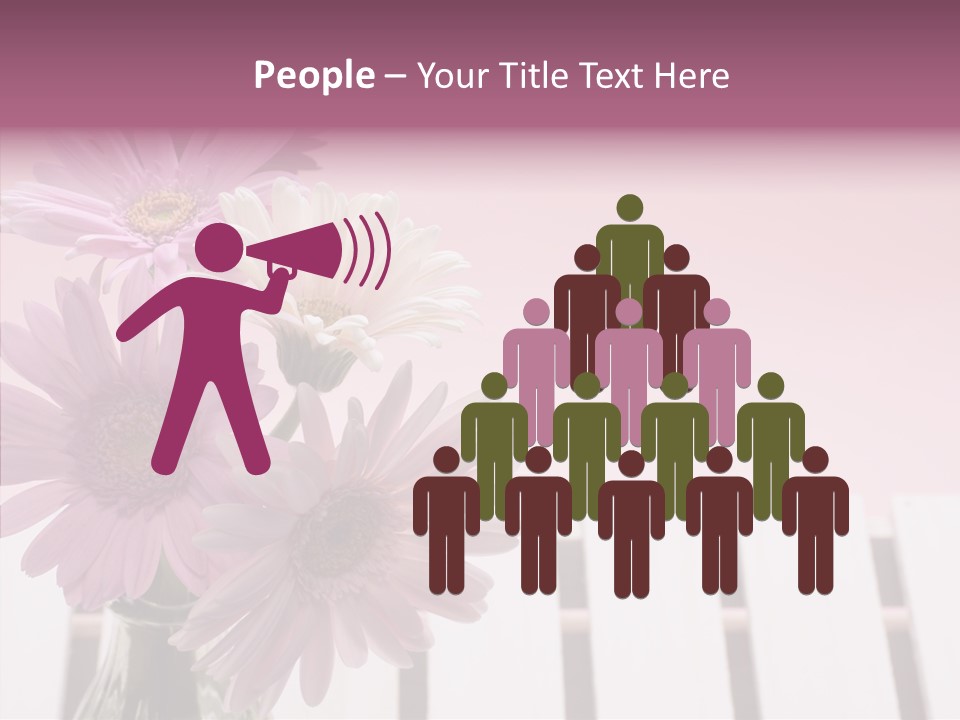 Gerber Floral White PowerPoint Template