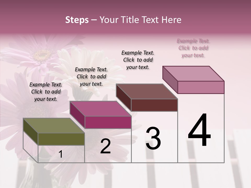 Gerber Floral White PowerPoint Template