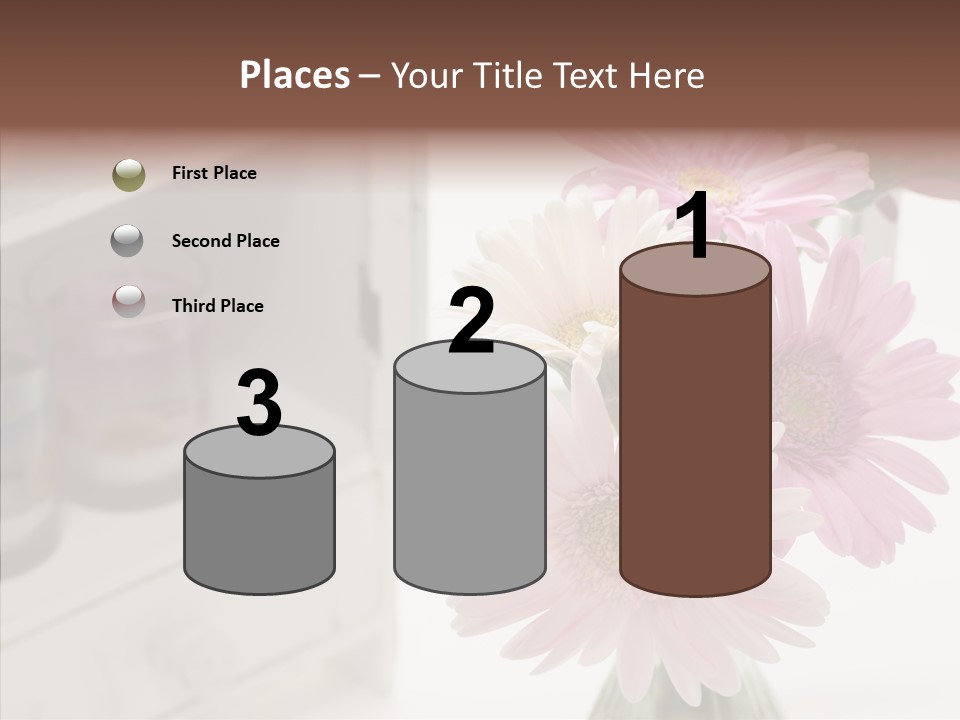 Arrangement Gerber White PowerPoint Template