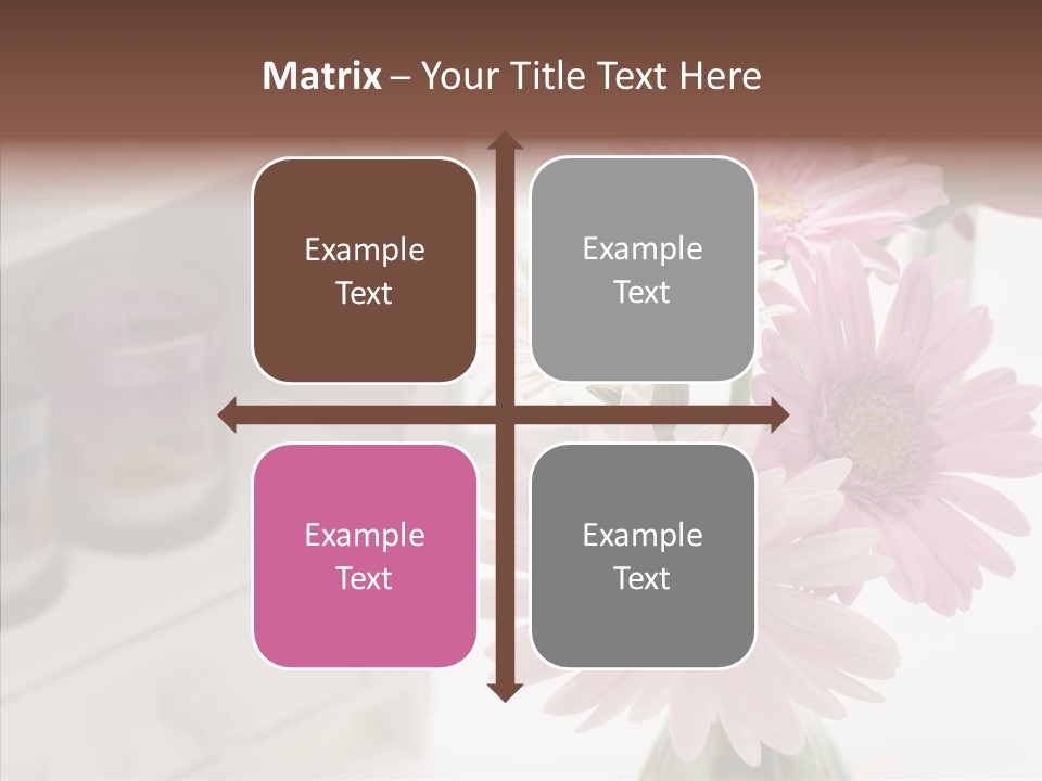 Arrangement Gerber White PowerPoint Template