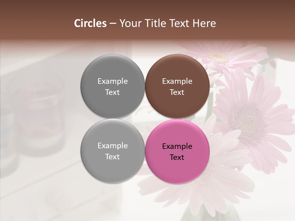 Arrangement Gerber White PowerPoint Template