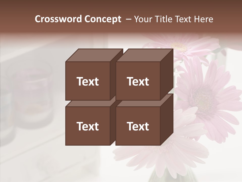 Arrangement Gerber White PowerPoint Template