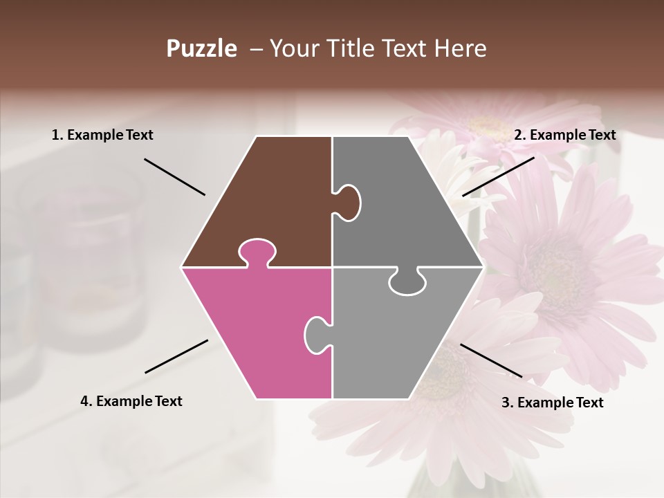 Arrangement Gerber White PowerPoint Template