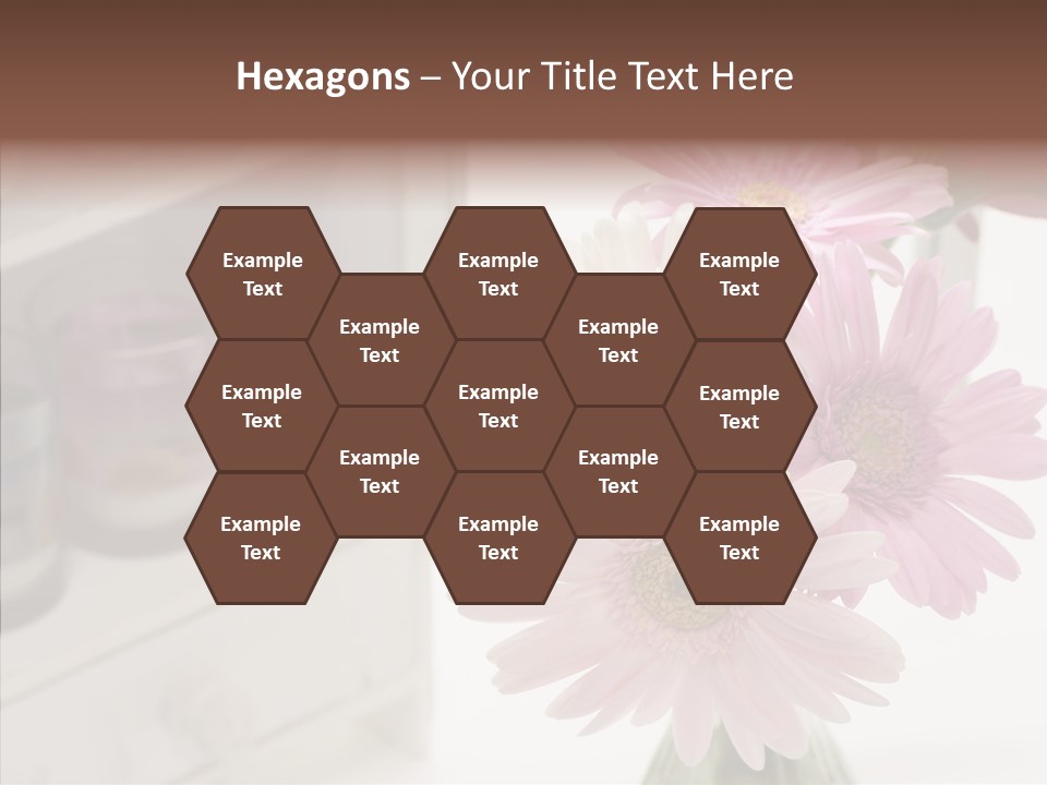 Arrangement Gerber White PowerPoint Template