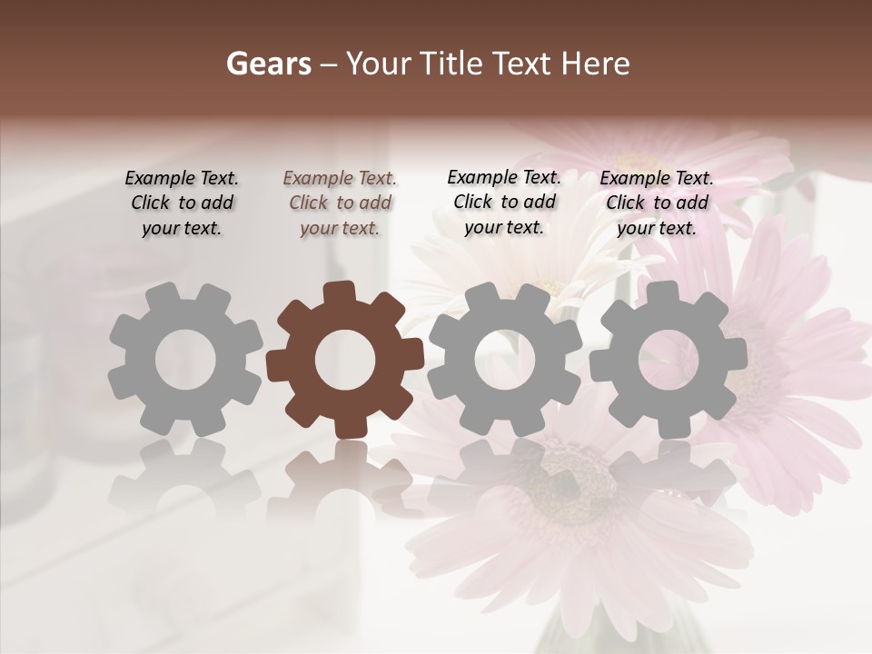 Arrangement Gerber White PowerPoint Template