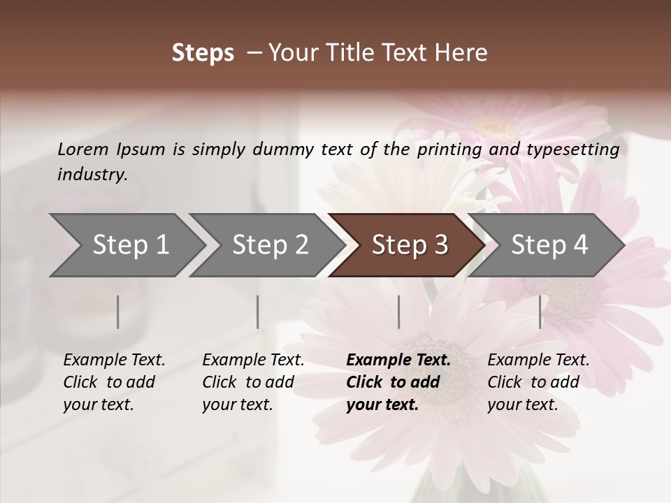 Arrangement Gerber White PowerPoint Template