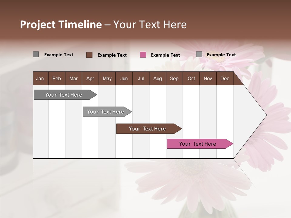 Arrangement Gerber White PowerPoint Template