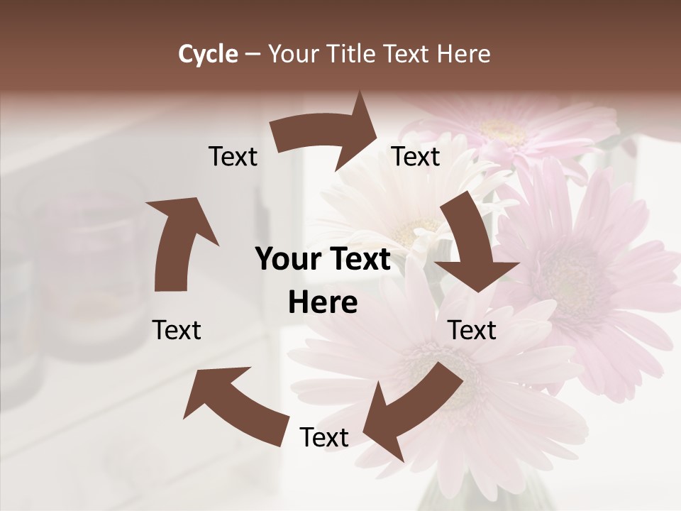 Arrangement Gerber White PowerPoint Template