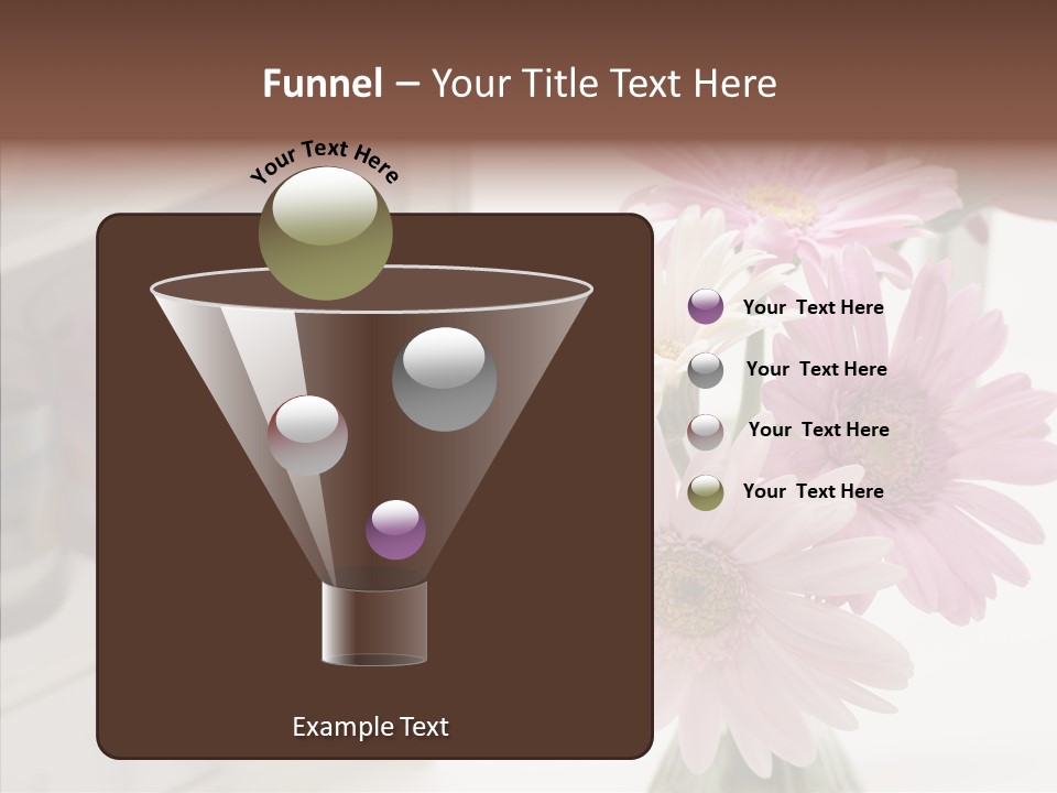 Arrangement Gerber White PowerPoint Template