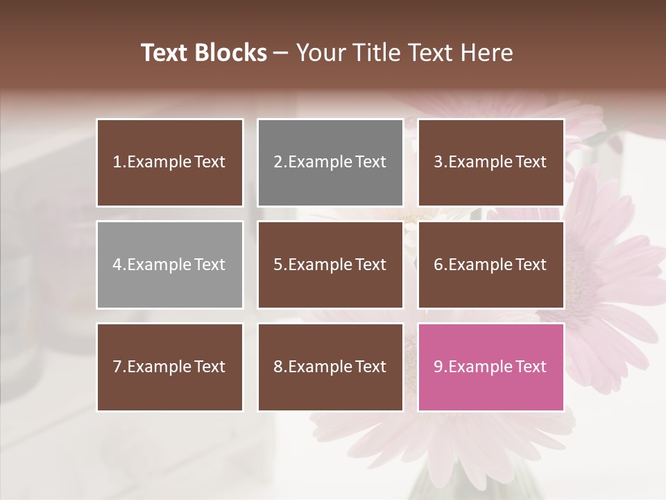 Arrangement Gerber White PowerPoint Template