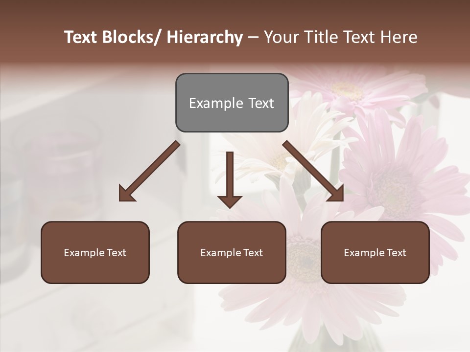 Arrangement Gerber White PowerPoint Template