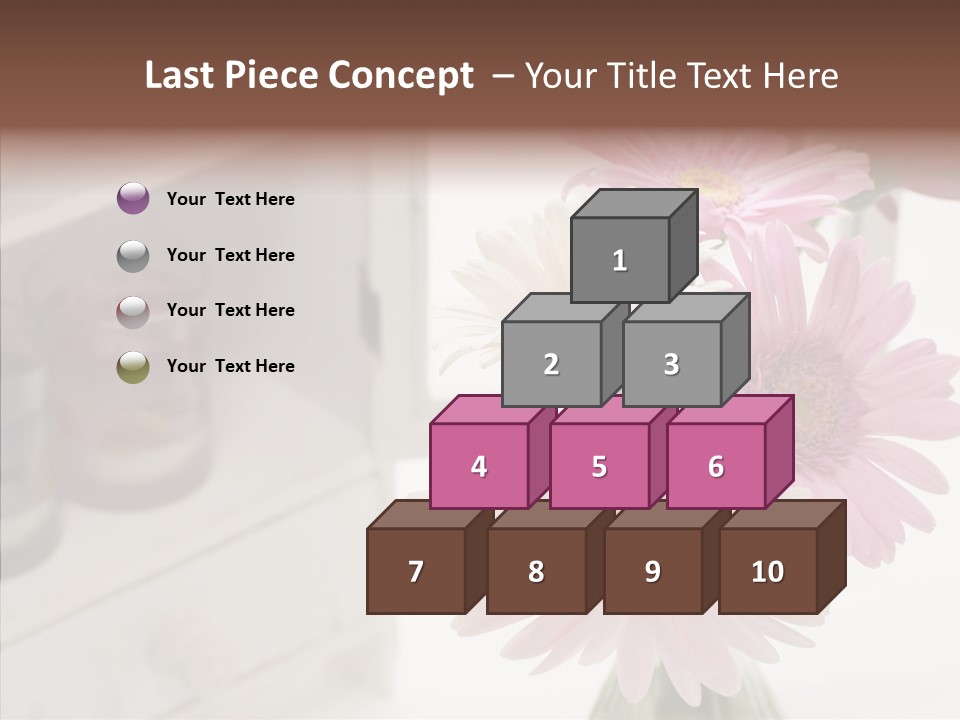 Arrangement Gerber White PowerPoint Template