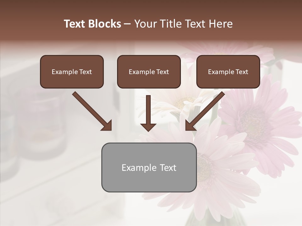Arrangement Gerber White PowerPoint Template