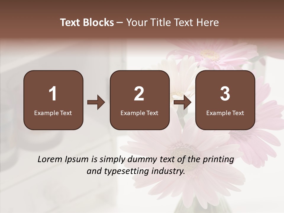 Arrangement Gerber White PowerPoint Template