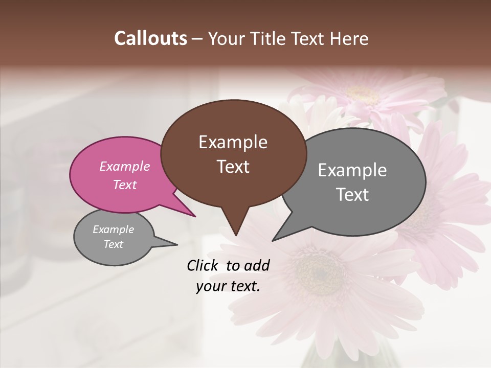 Arrangement Gerber White PowerPoint Template
