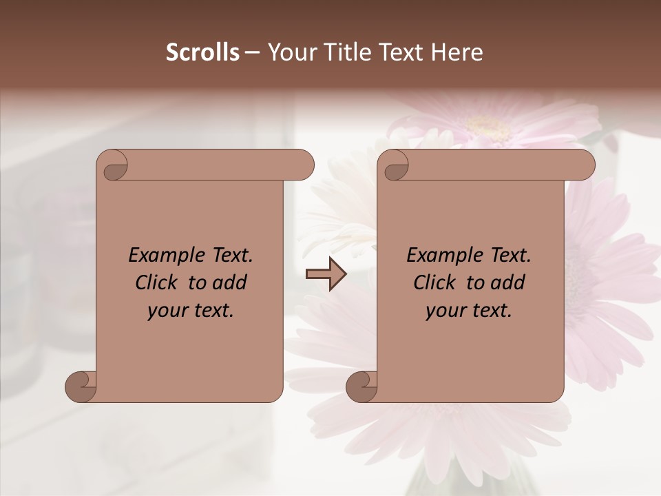 Arrangement Gerber White PowerPoint Template