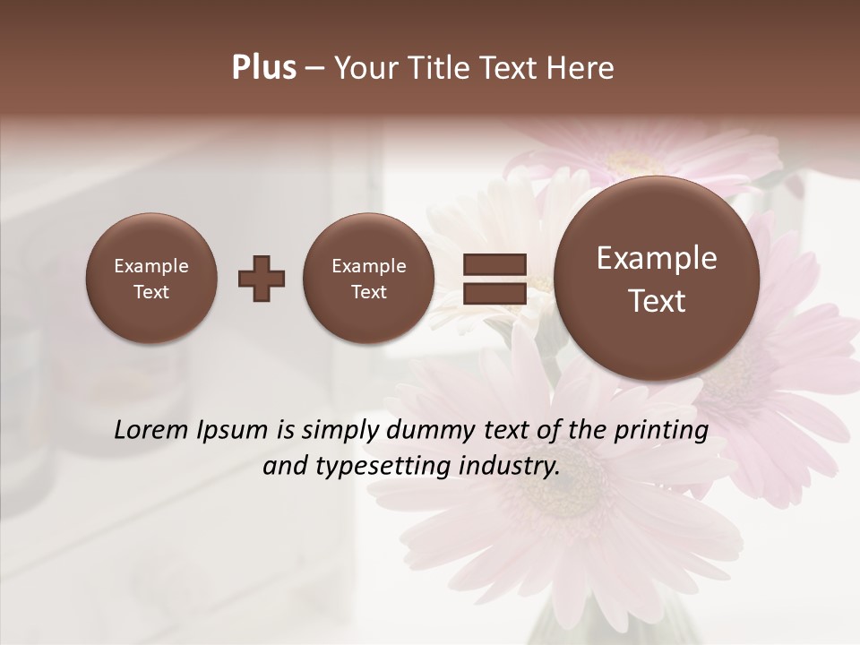 Arrangement Gerber White PowerPoint Template