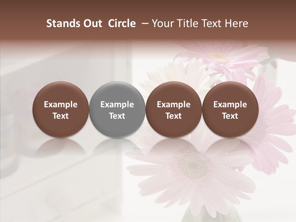 Arrangement Gerber White PowerPoint Template