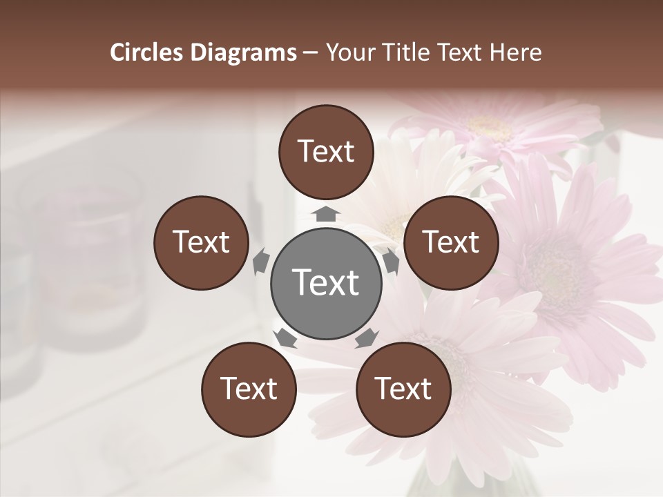 Arrangement Gerber White PowerPoint Template